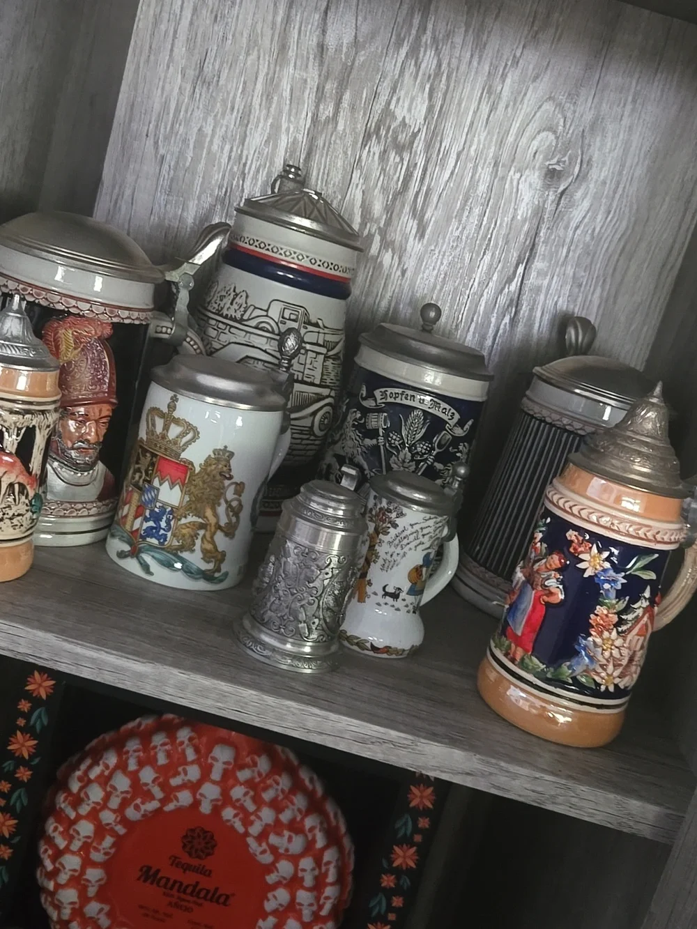 Bundle Beer Stein Mug Rare Vintage Collectible 9 Piece